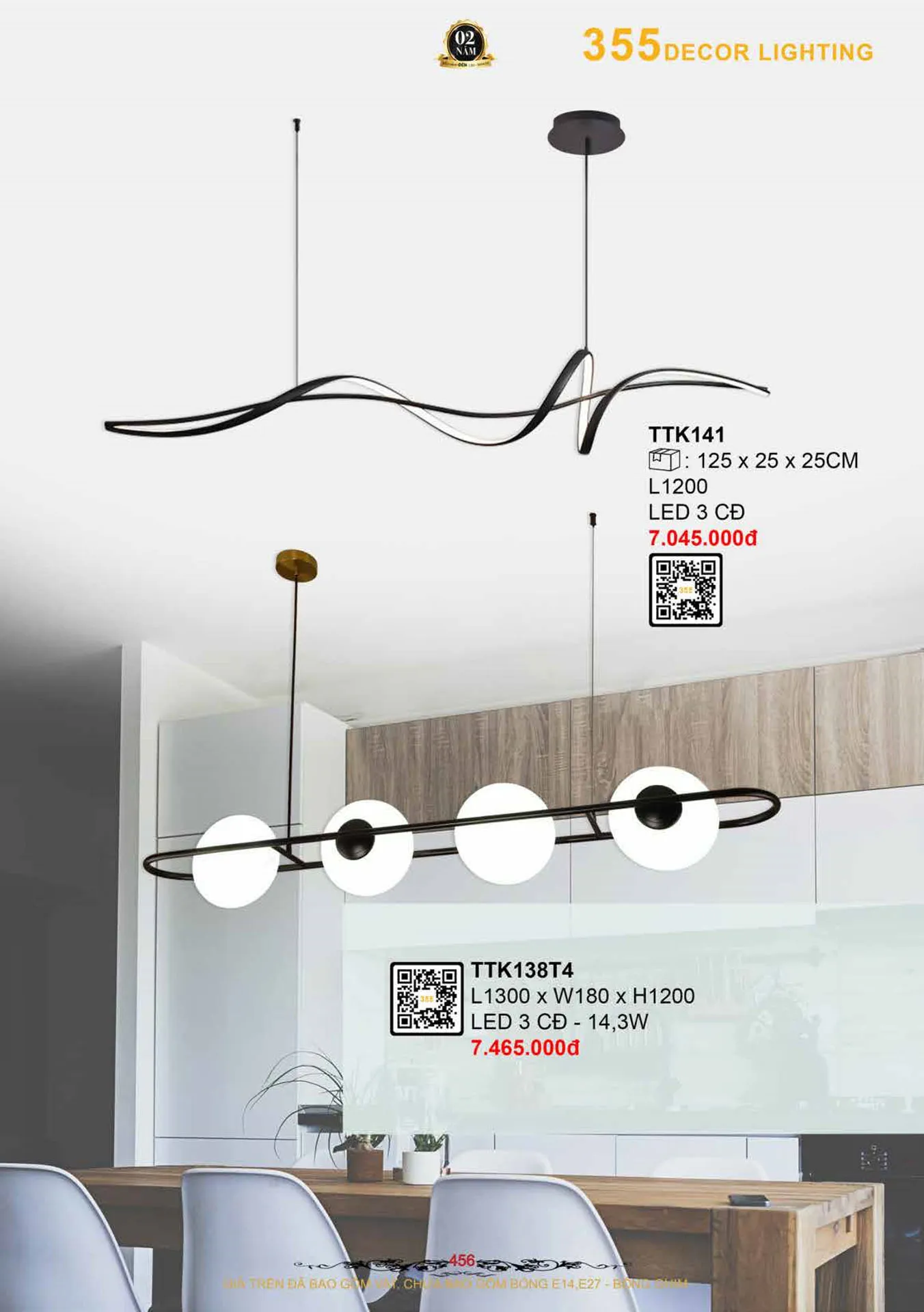 Catalogue Đèn Trang Trí 355 Decor 2026 - Trang 457)