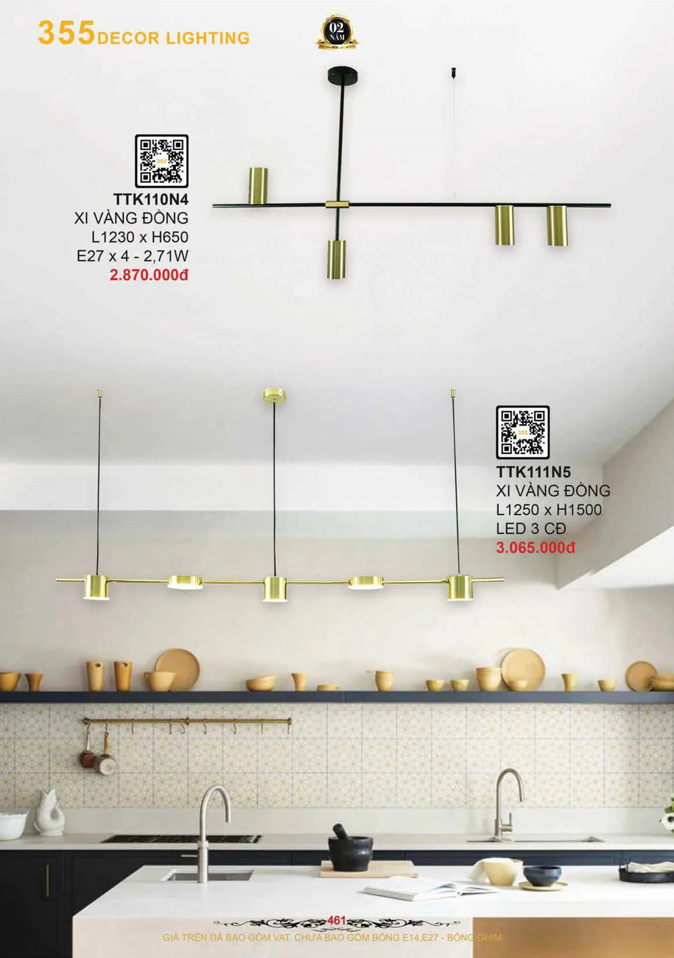 Catalogue Đèn Trang Trí 355 Decor 2026 - Trang 462)