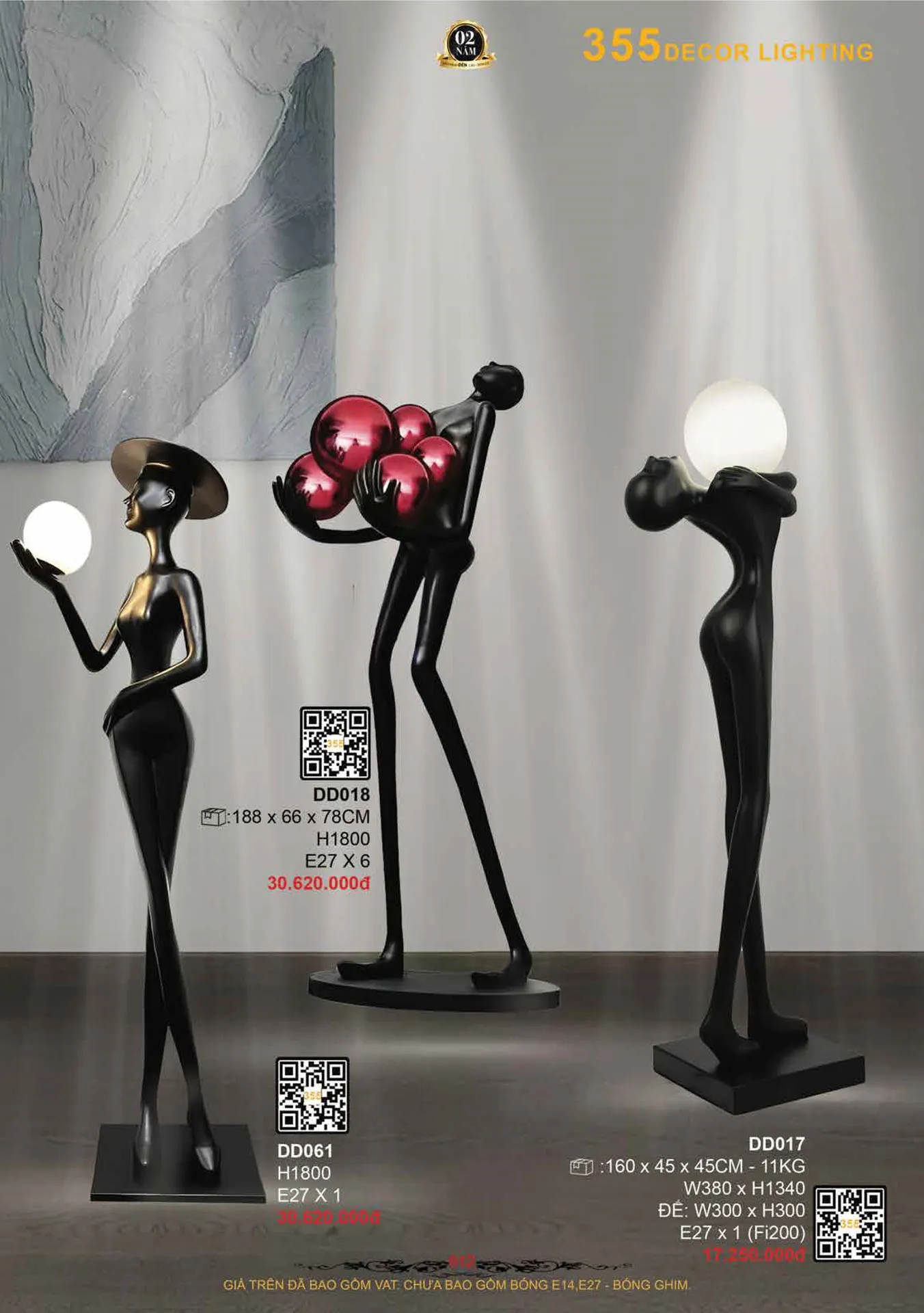 Catalogue Đèn Trang Trí 355 Decor 2026 - Trang 613)