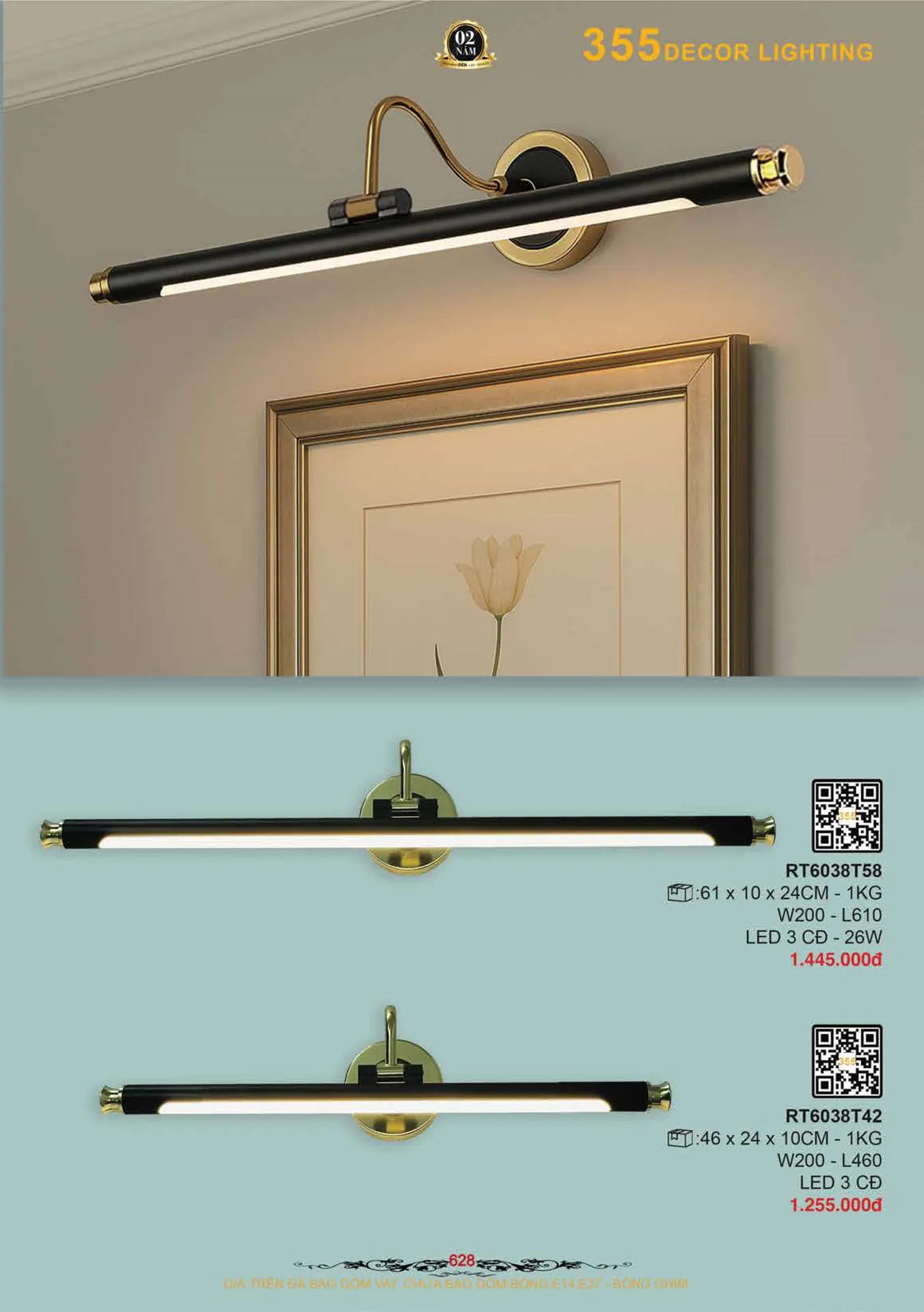 Catalogue Đèn Trang Trí 355 Decor 2026 - Trang 629)