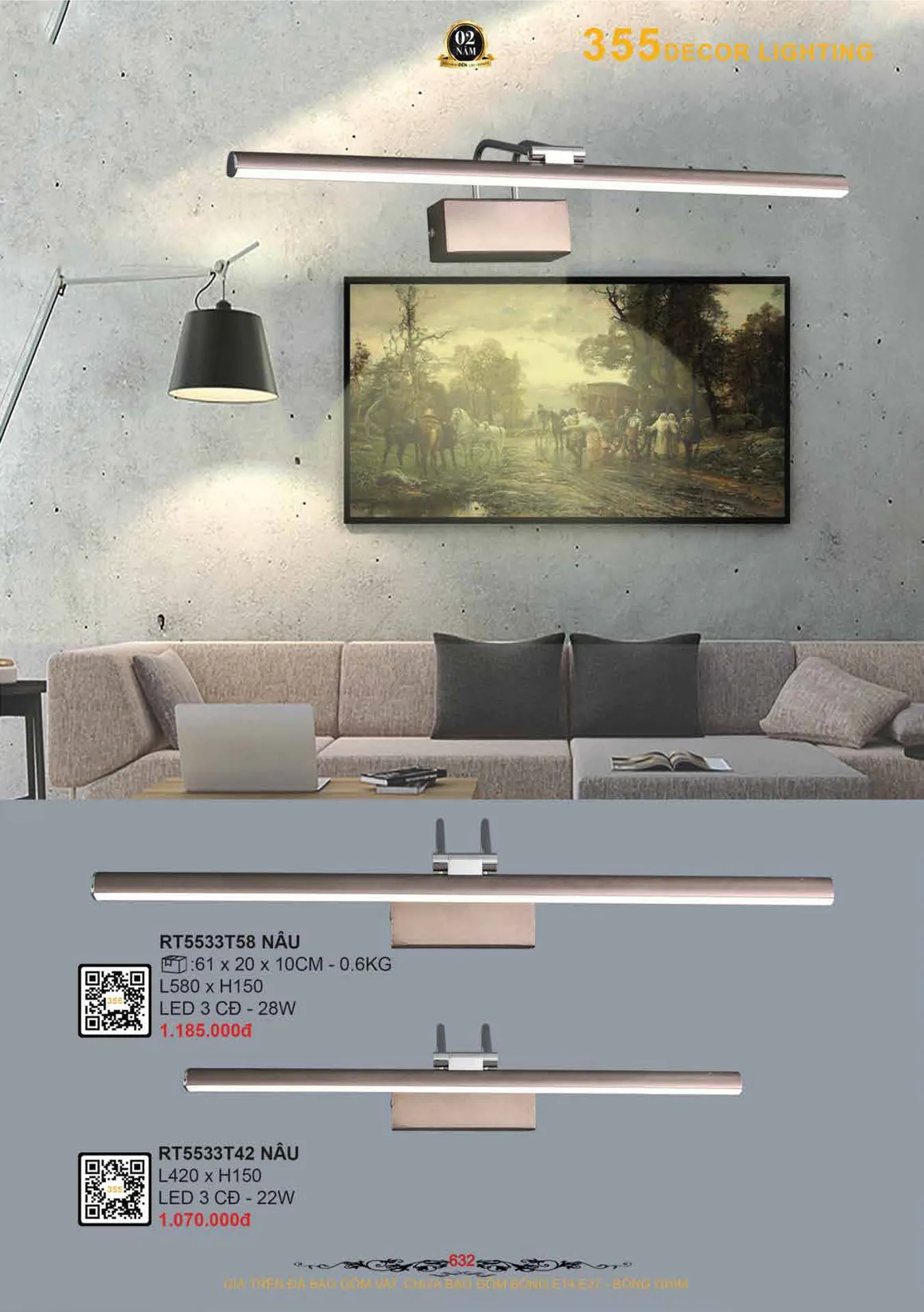 Catalogue Đèn Trang Trí 355 Decor 2026 - Trang 633)