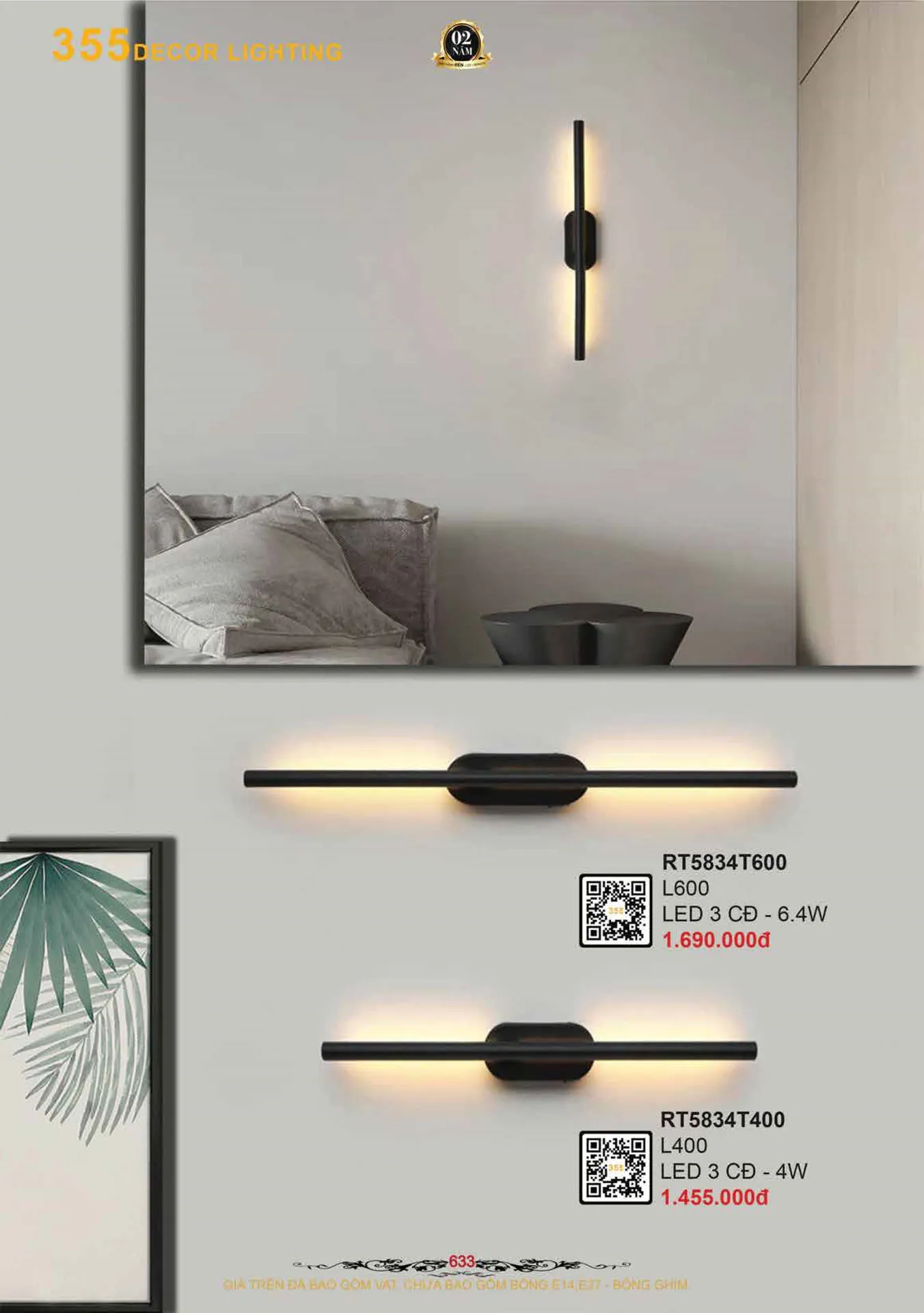 Catalogue Đèn Trang Trí 355 Decor 2026 - Trang 634)