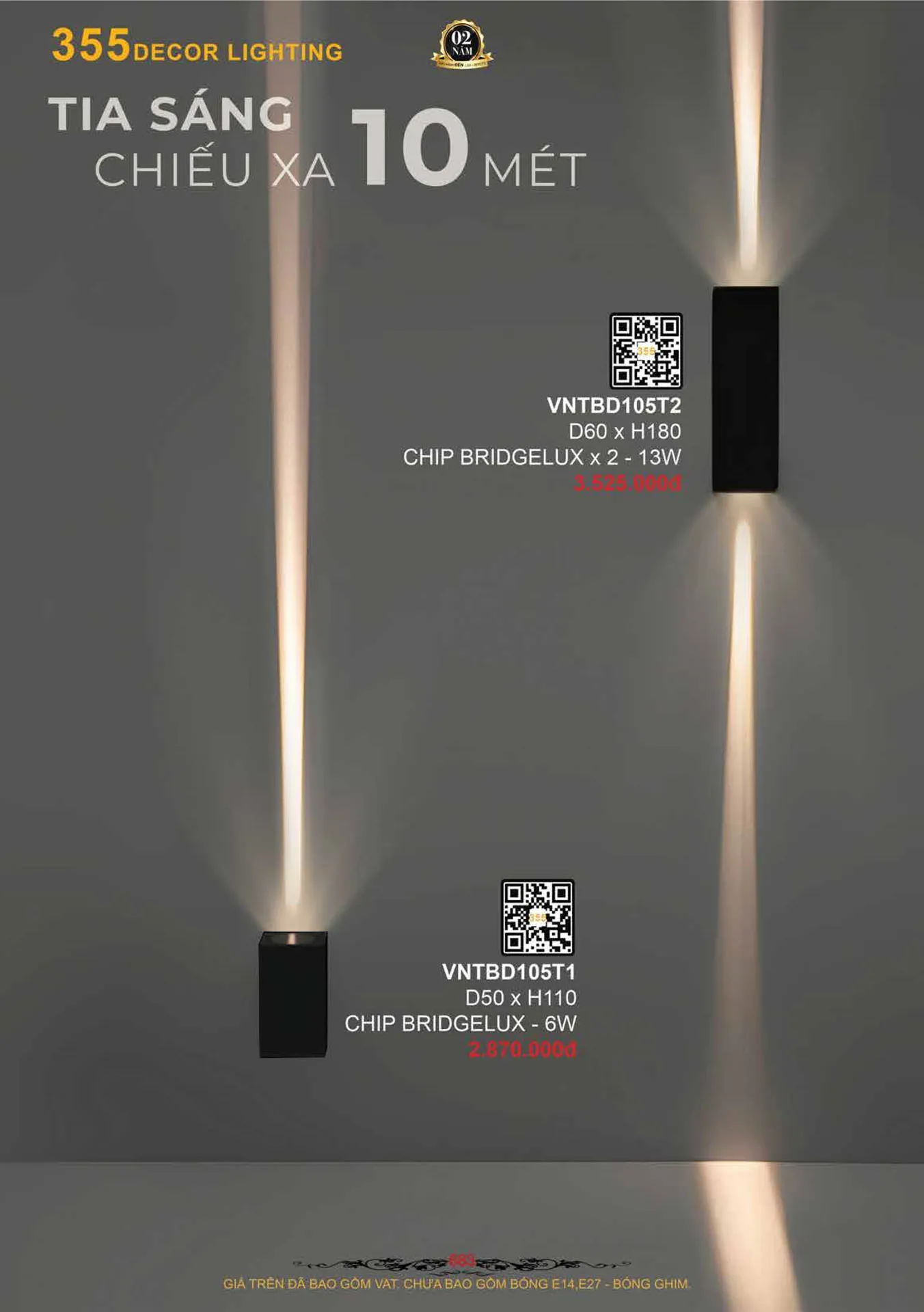 Catalogue Đèn Trang Trí 355 Decor 2026 - Trang 684)