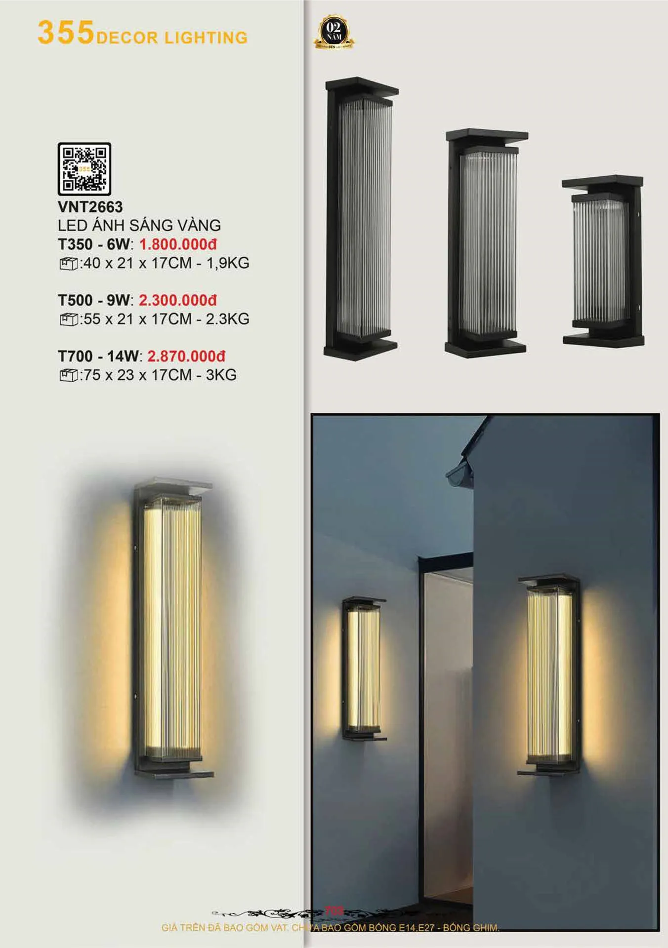 Catalogue Đèn Trang Trí 355 Decor 2026 - Trang 4)