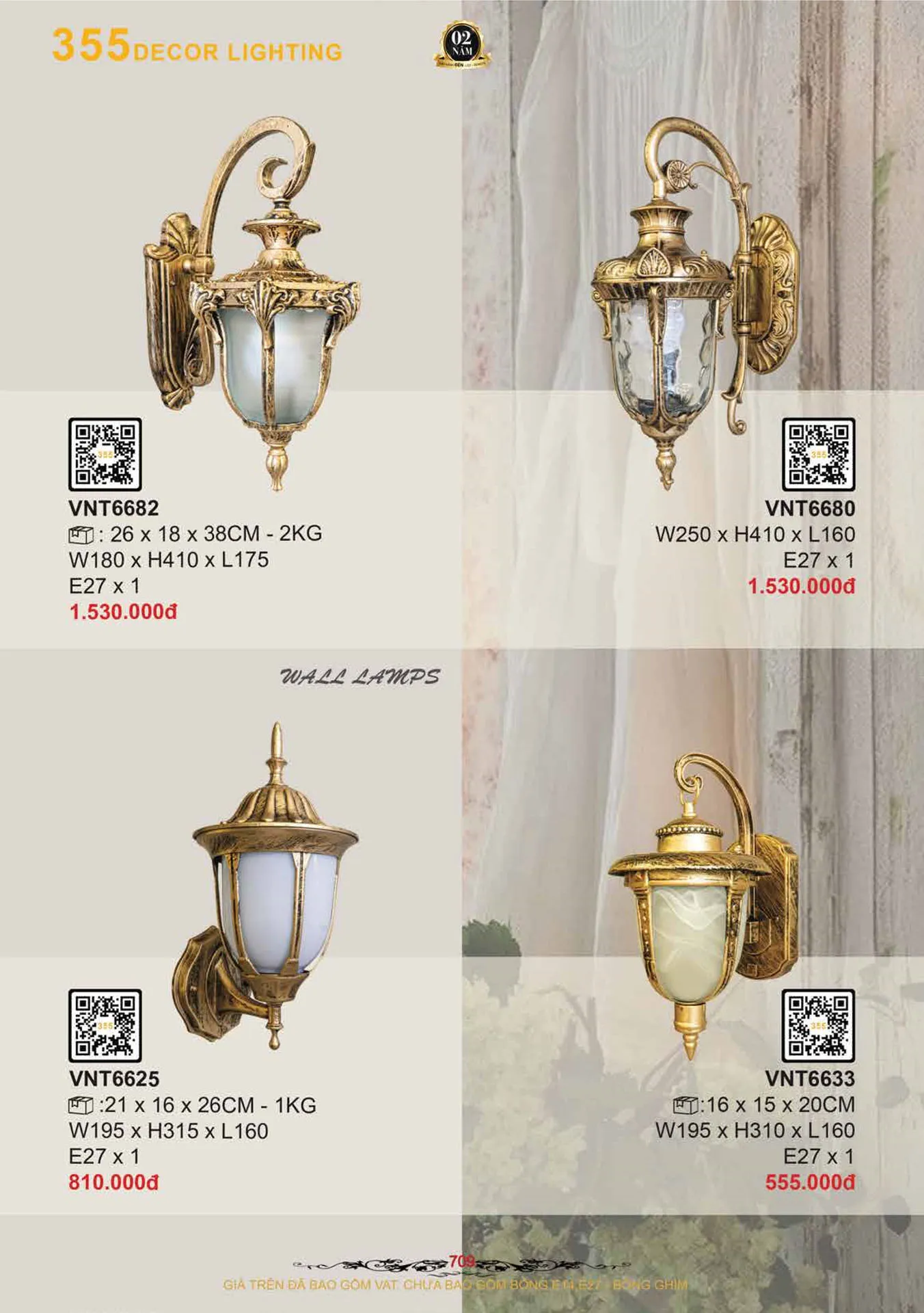 Catalogue Đèn Trang Trí 355 Decor 2026 - Trang 10)