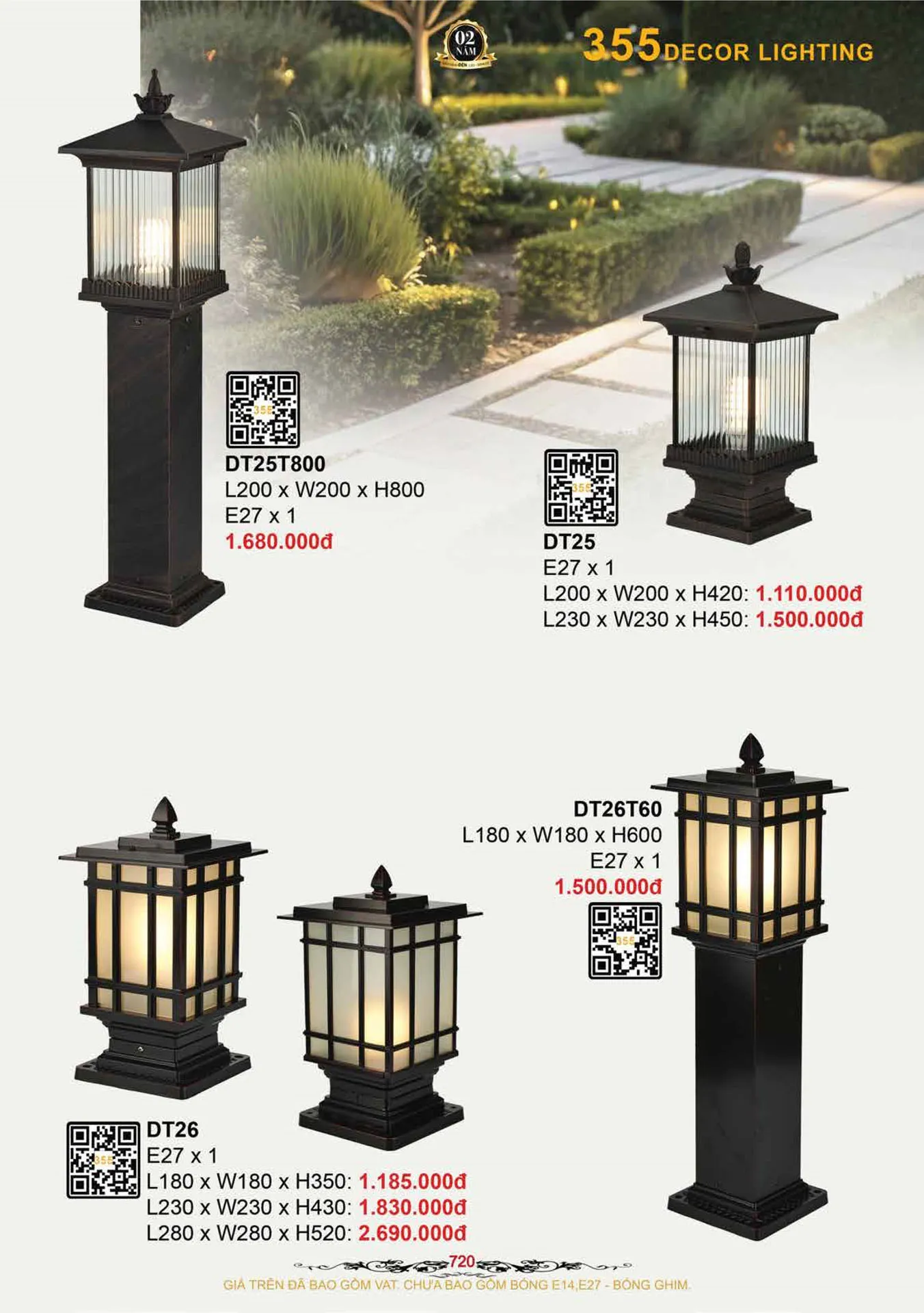 Catalogue Đèn Trang Trí 355 Decor 2026 - Trang 21)