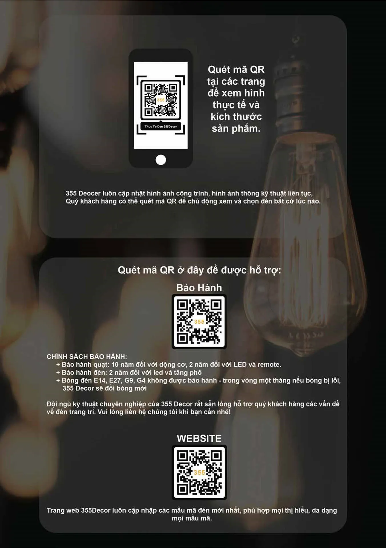 Catalogue Đèn Trang Trí 355 Decor 2026 - Trang 35)