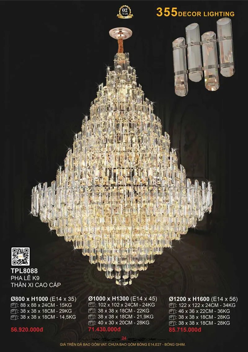 Catalogue Đèn Trang Trí 355 Decor 2026 - Trang 25)