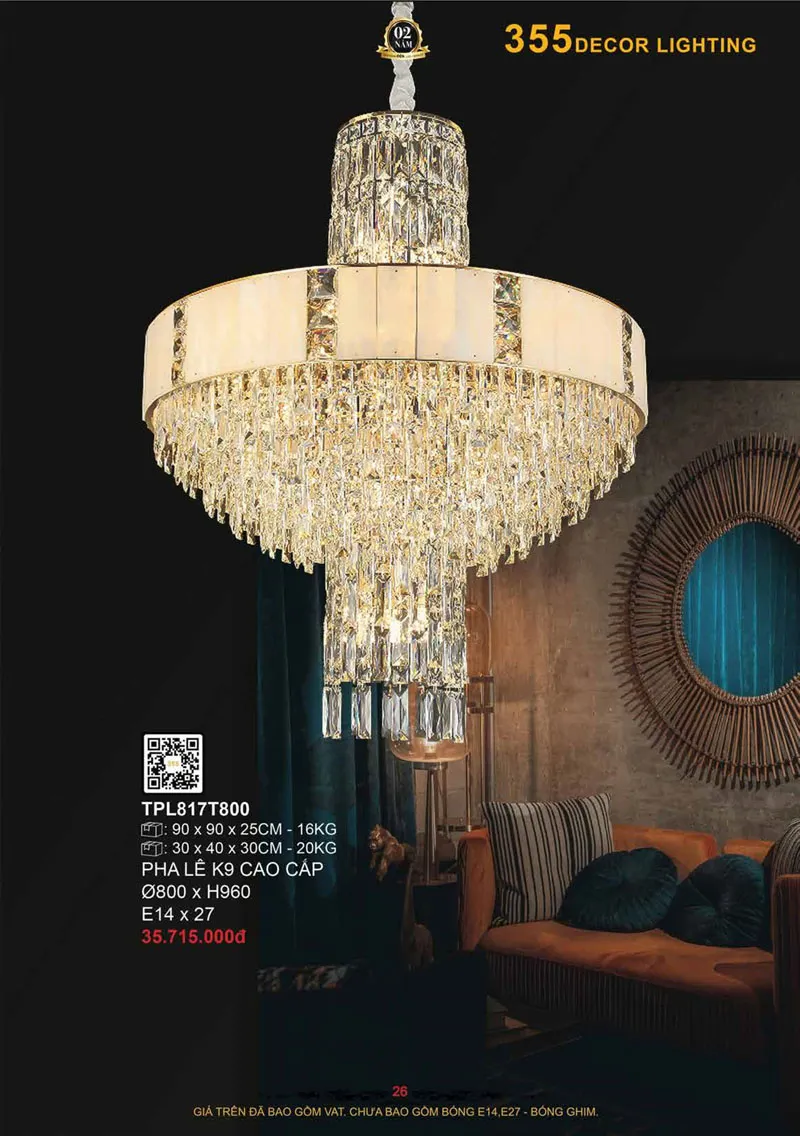 Catalogue Đèn Trang Trí 355 Decor 2026 - Trang 27)