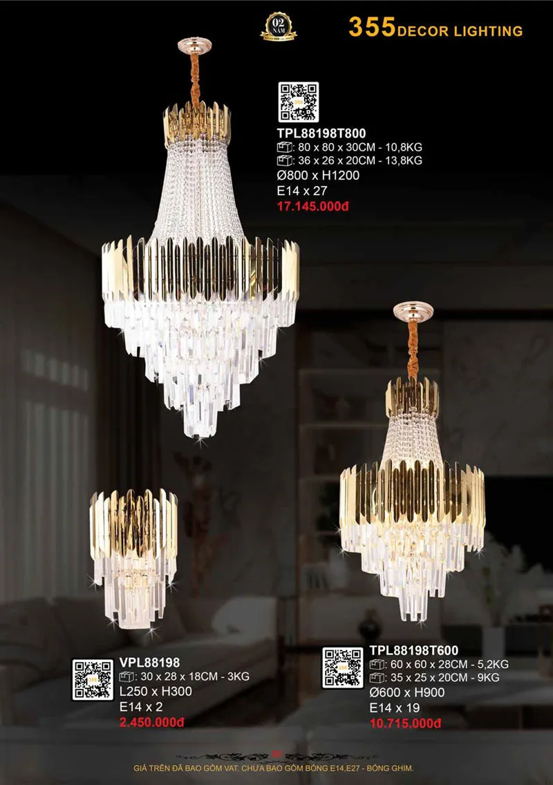 Catalogue Đèn Trang Trí 355 Decor 2026 - Trang 31)