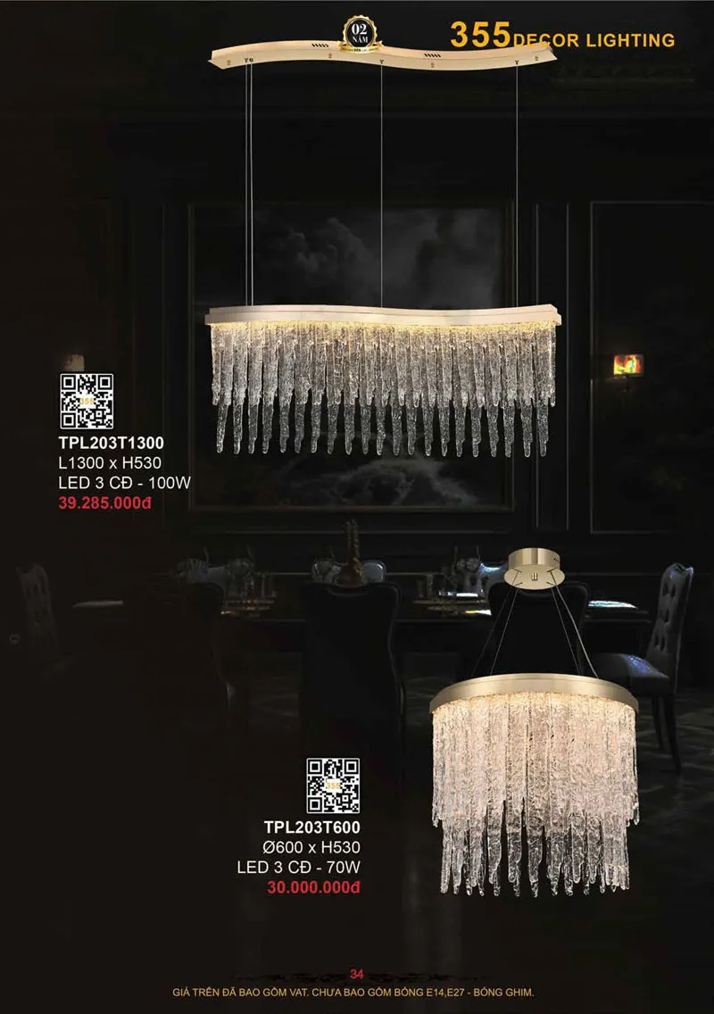 Catalogue Đèn Trang Trí 355 Decor 2026 - Trang 35)