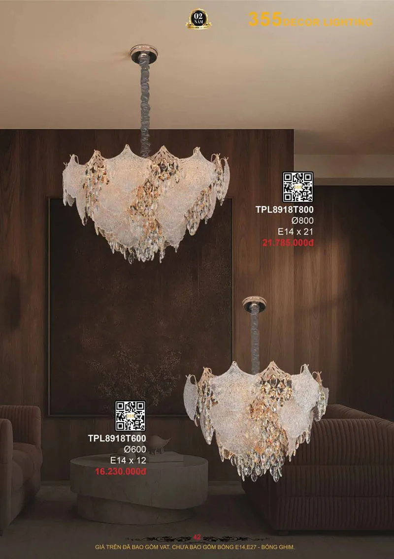 Catalogue Đèn Trang Trí 355 Decor 2026 - Trang 43)