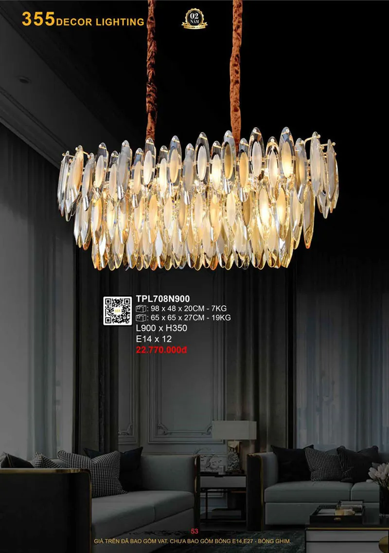Catalogue Đèn Trang Trí 355 Decor 2026 - Trang 54)