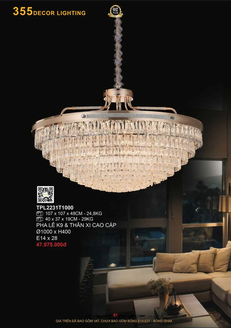Catalogue Đèn Trang Trí 355 Decor 2026 - Trang 68)