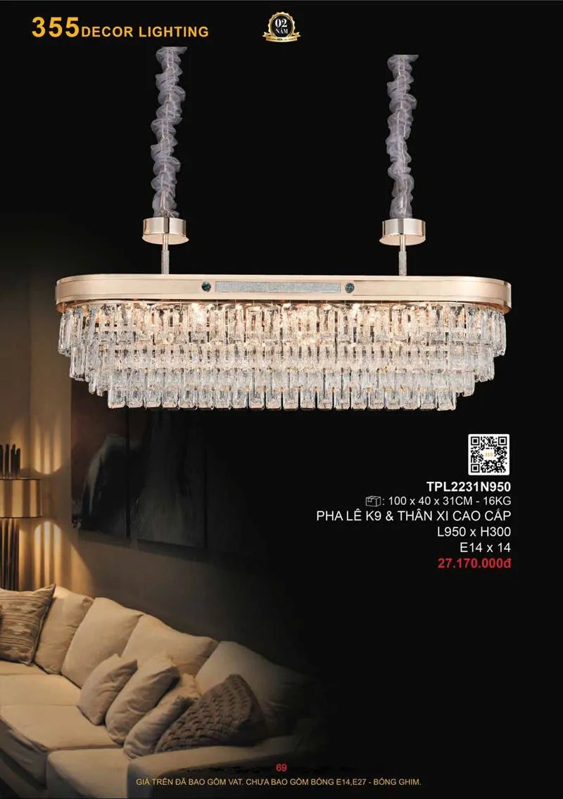 Catalogue Đèn Trang Trí 355 Decor 2026 - Trang 70)