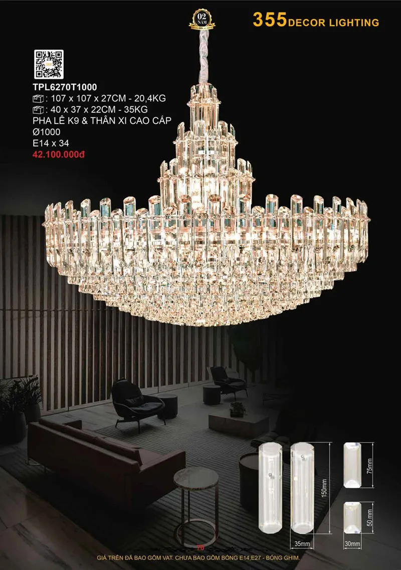 Catalogue Đèn Trang Trí 355 Decor 2026 - Trang 77)