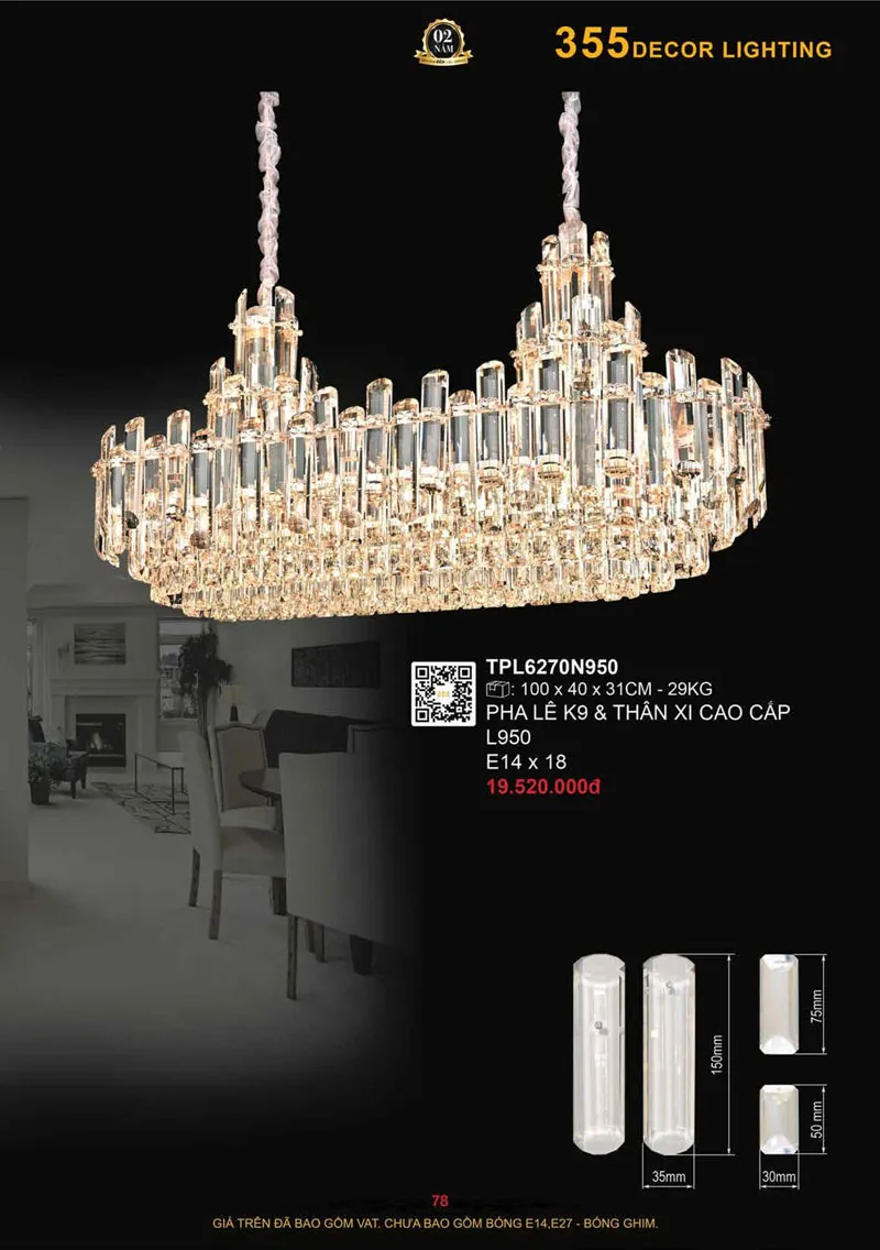 Catalogue Đèn Trang Trí 355 Decor 2026 - Trang 79)
