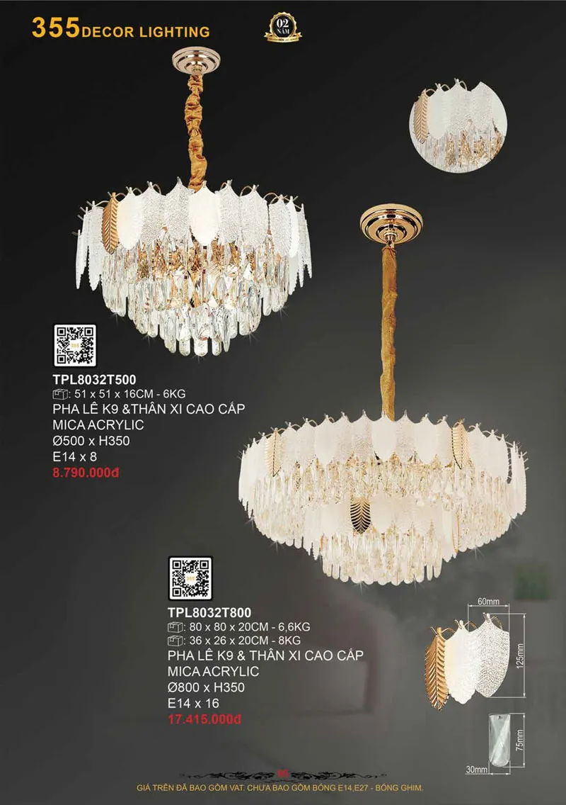 Catalogue Đèn Trang Trí 355 Decor 2026 - Trang 96)