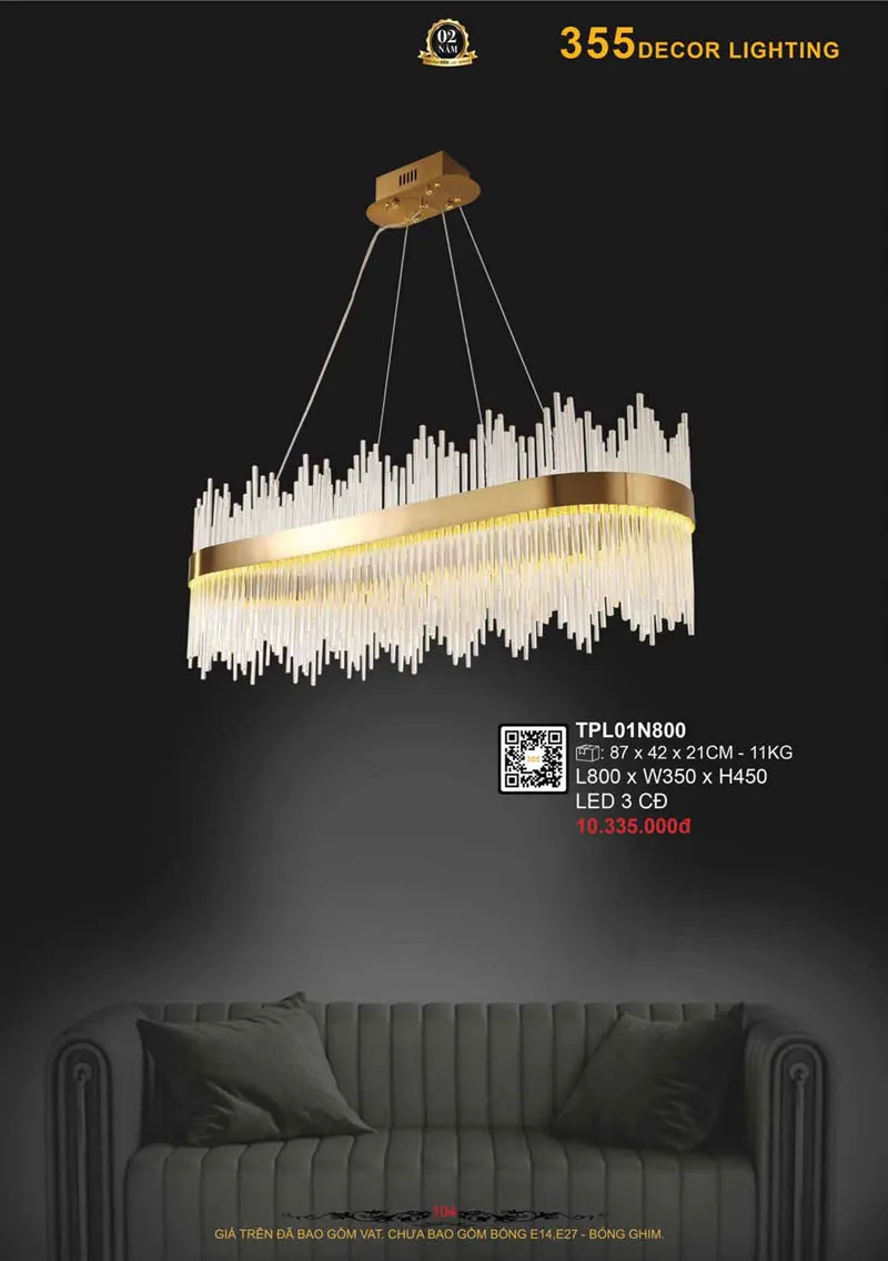 Catalogue Đèn Trang Trí 355 Decor 2026 - Trang 105)