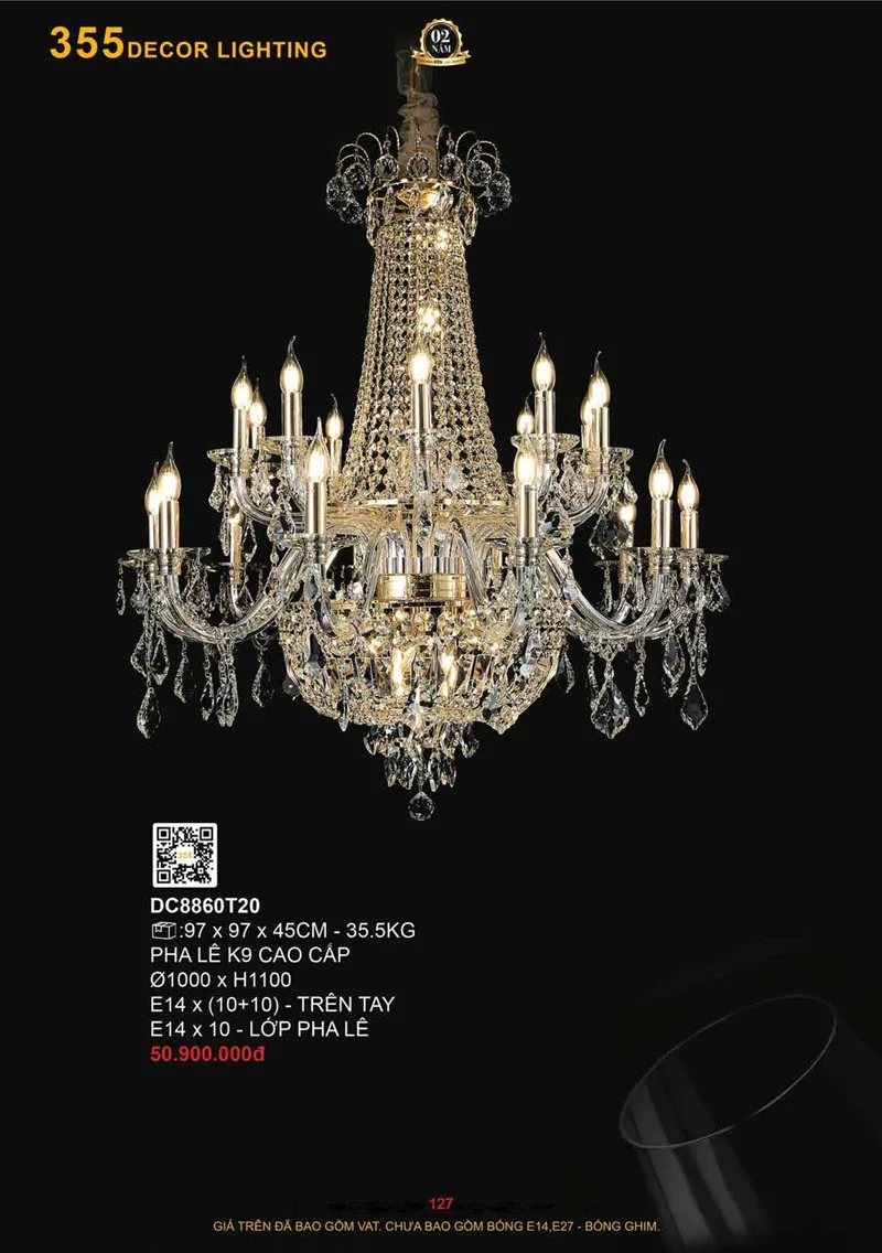 Catalogue Đèn Trang Trí 355 Decor 2026 - Trang 128)