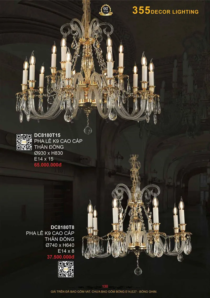 Catalogue Đèn Trang Trí 355 Decor 2026 - Trang 131)