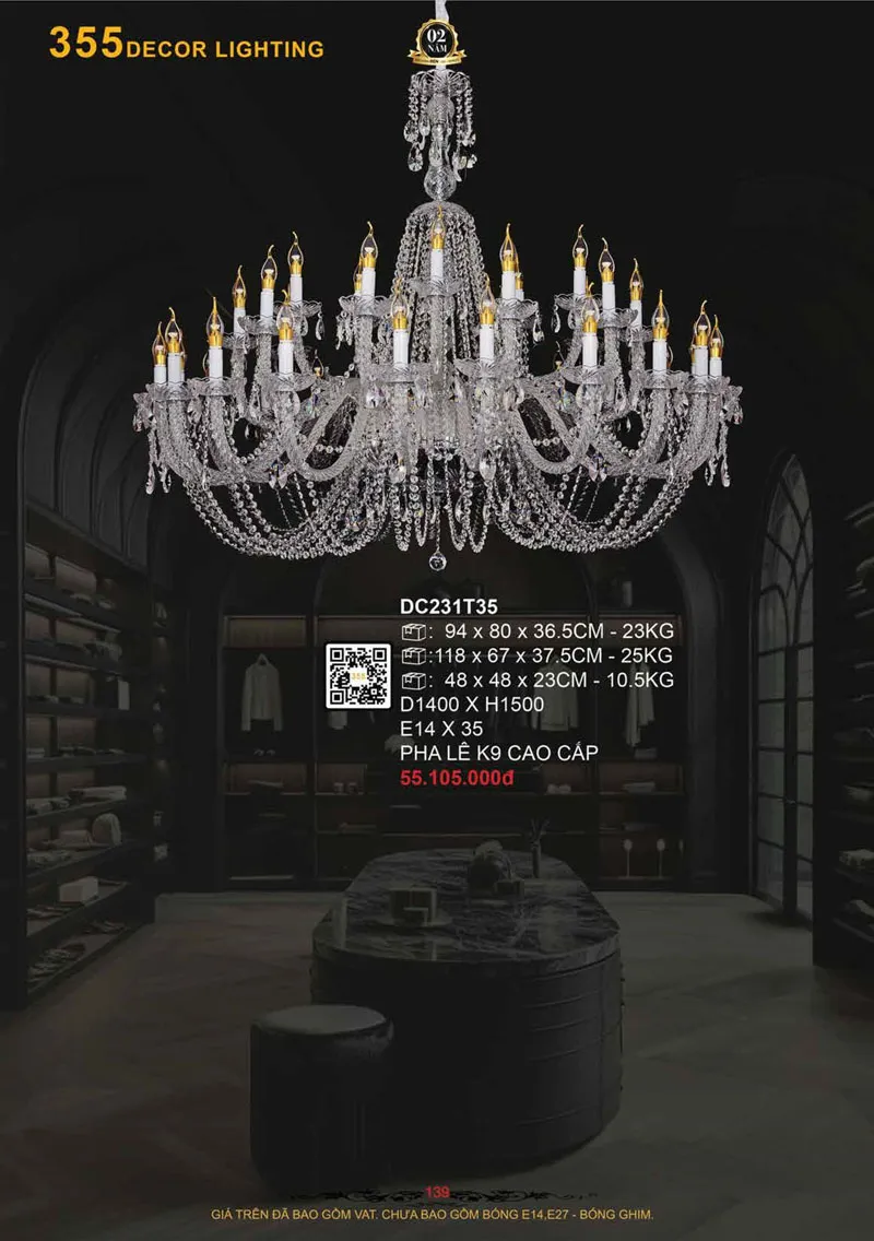 Catalogue Đèn Trang Trí 355 Decor 2026 - Trang 140)