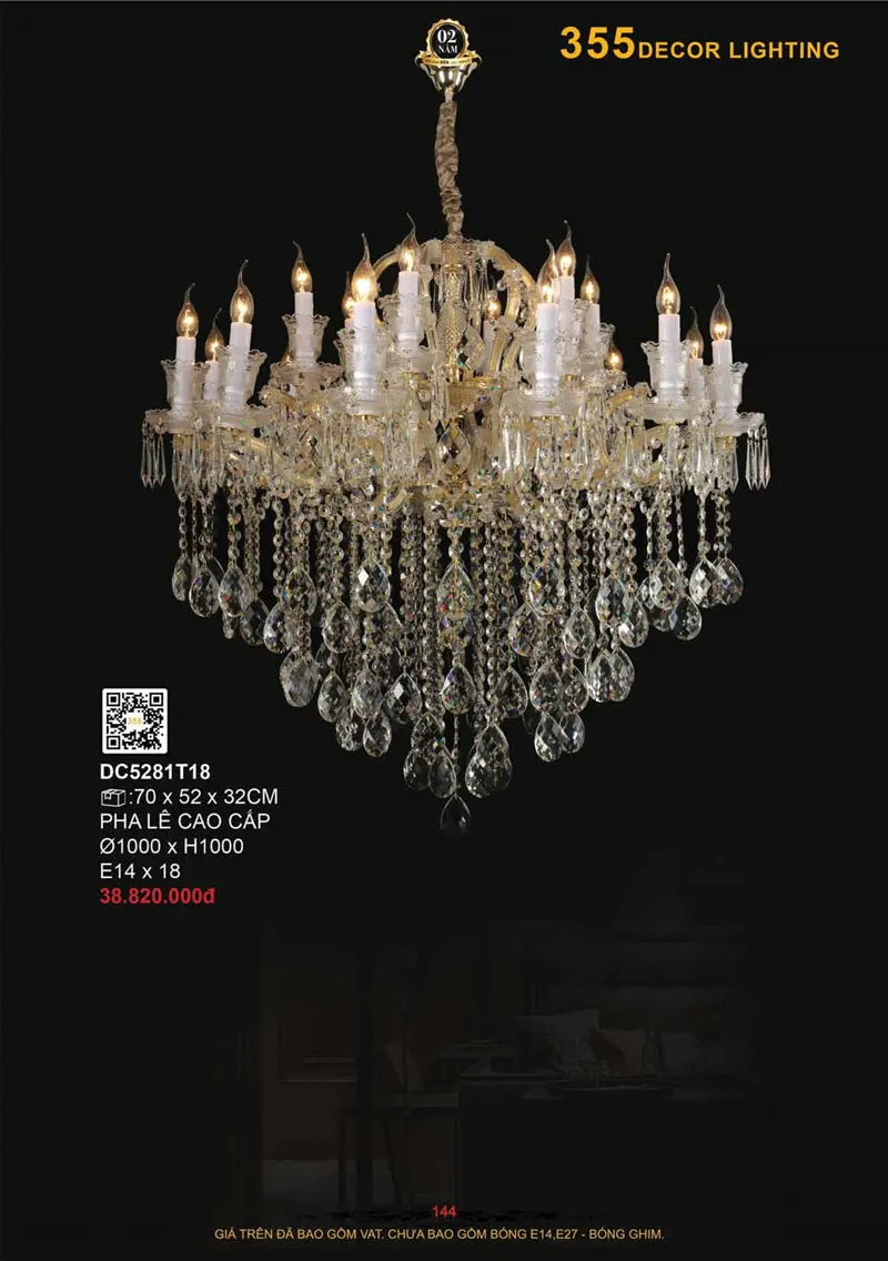 Catalogue Đèn Trang Trí 355 Decor 2026 - Trang 145)
