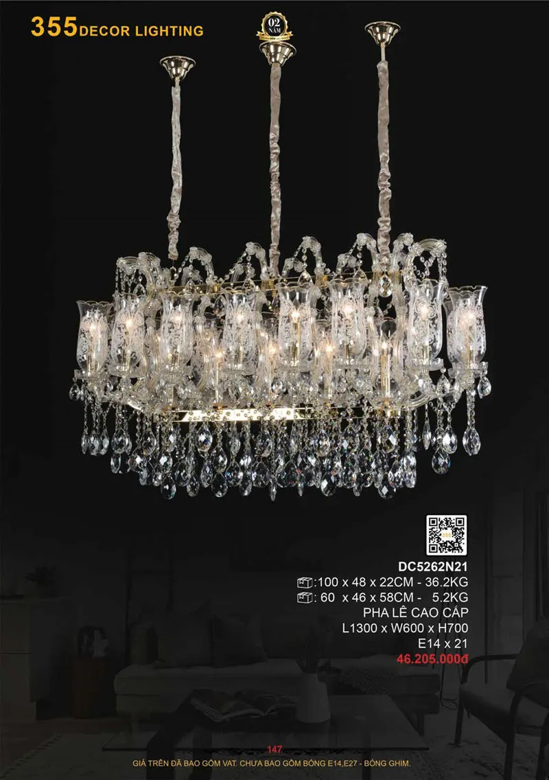 Catalogue Đèn Trang Trí 355 Decor 2026 - Trang 148)