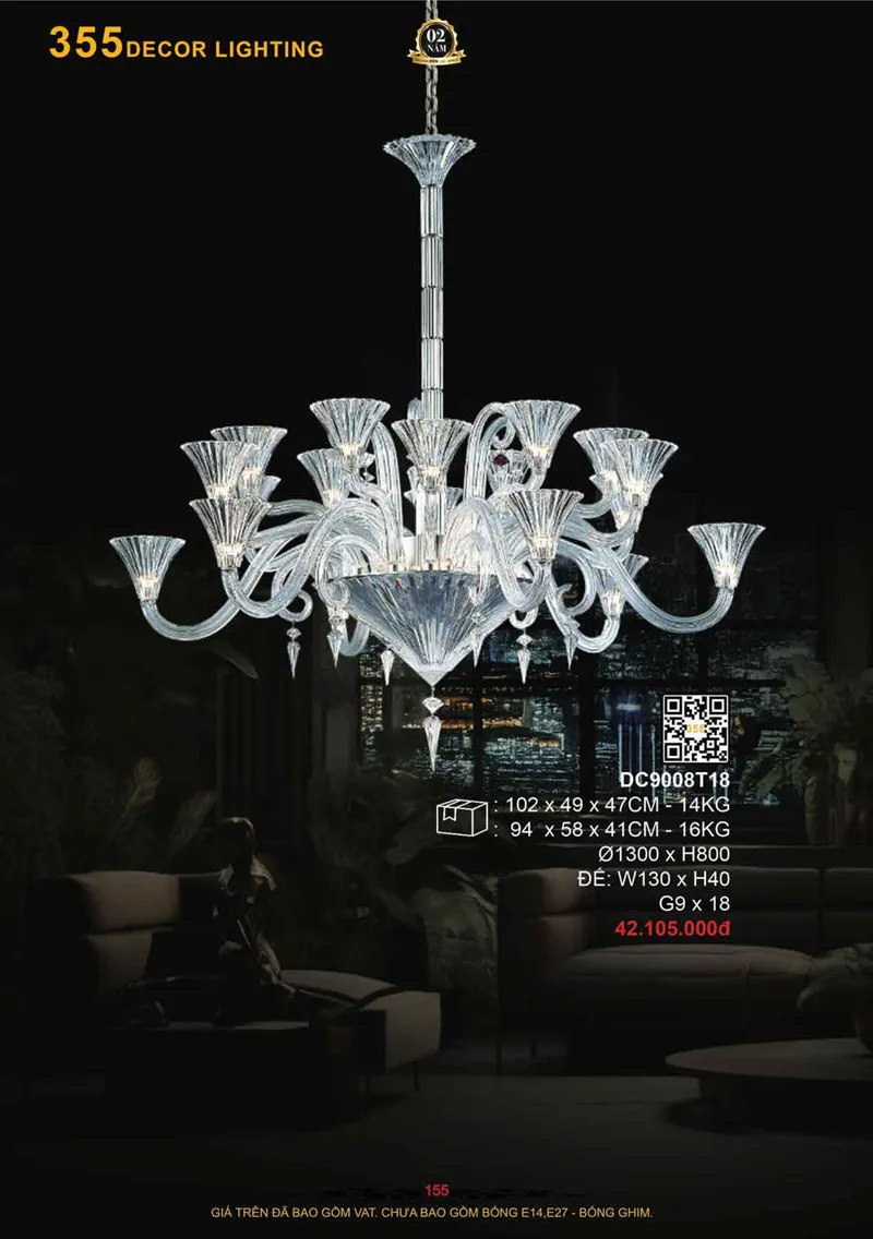 Catalogue Đèn Trang Trí 355 Decor 2026 - Trang 156)