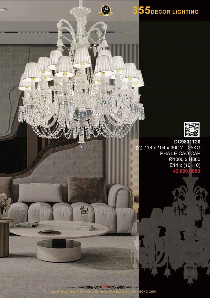 Catalogue Đèn Trang Trí 355 Decor 2026 - Trang 159)