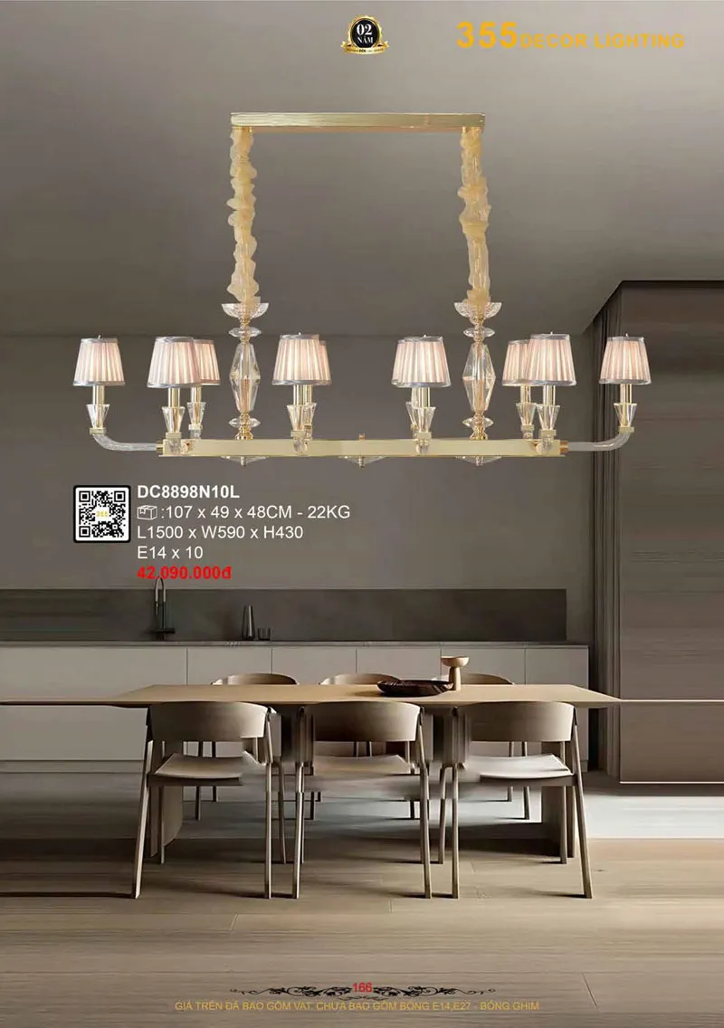 Catalogue Đèn Trang Trí 355 Decor 2026 - Trang 167)