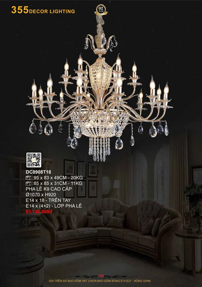 Catalogue Đèn Trang Trí 355 Decor 2026 - Trang 190)