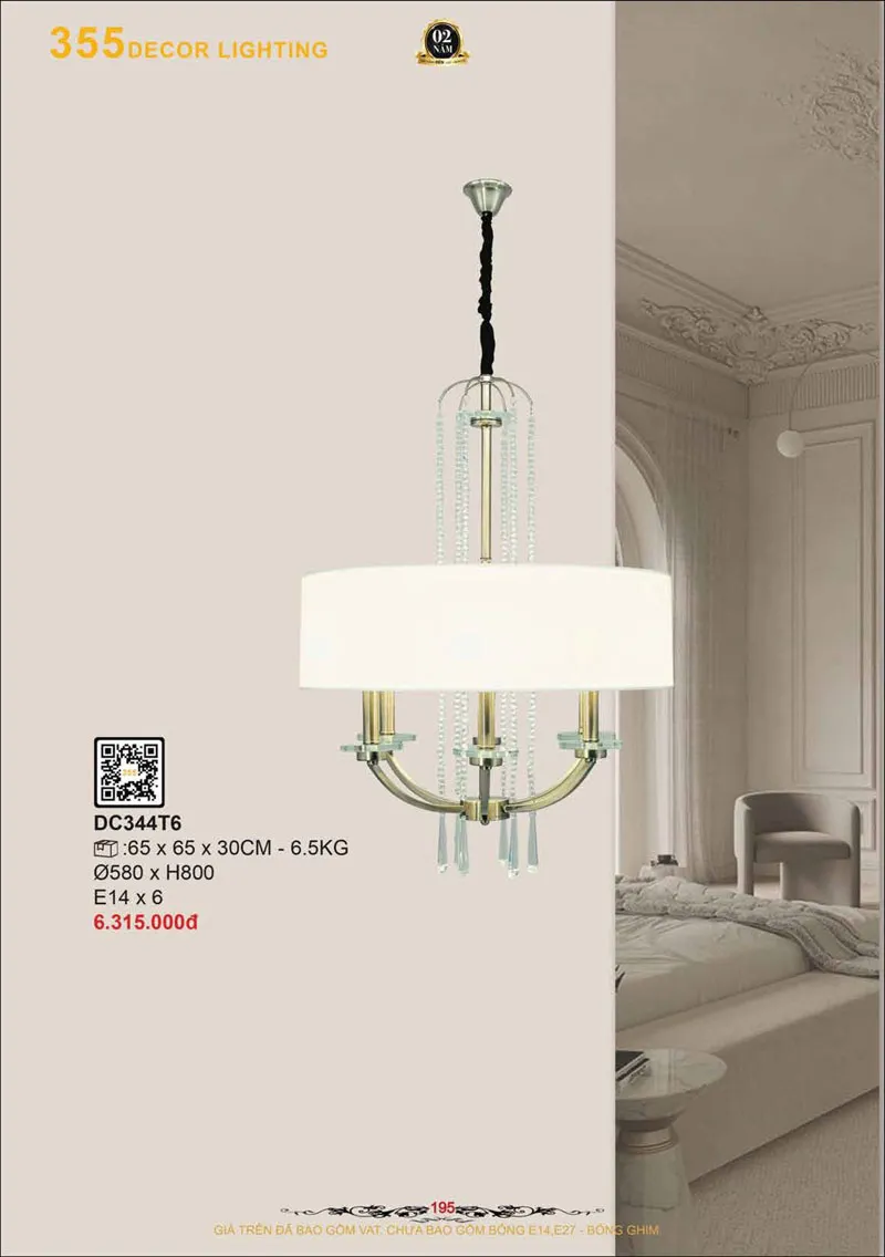 Catalogue Đèn Trang Trí 355 Decor 2026 - Trang 196)