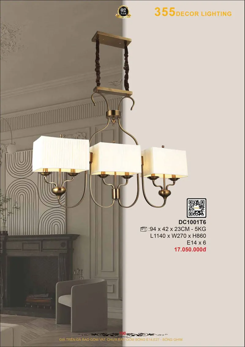 Catalogue Đèn Trang Trí 355 Decor 2026 - Trang 197)