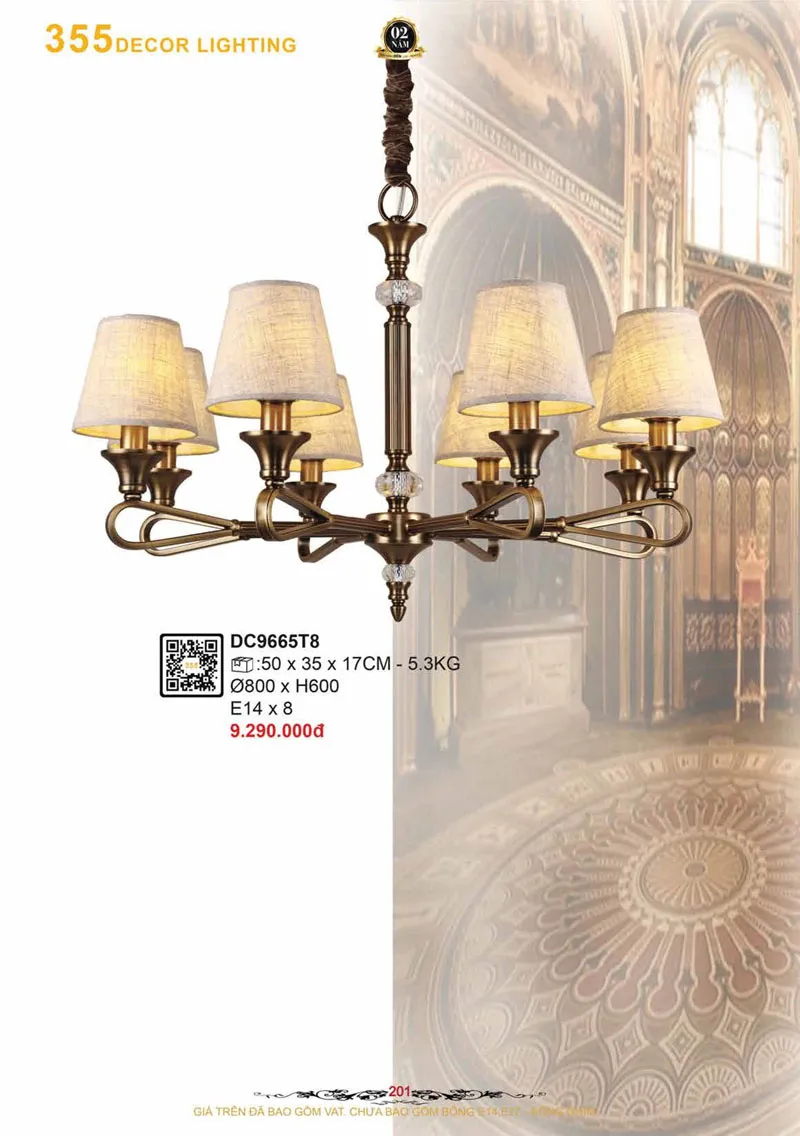 Catalogue Đèn Trang Trí 355 Decor 2026 - Trang 202)