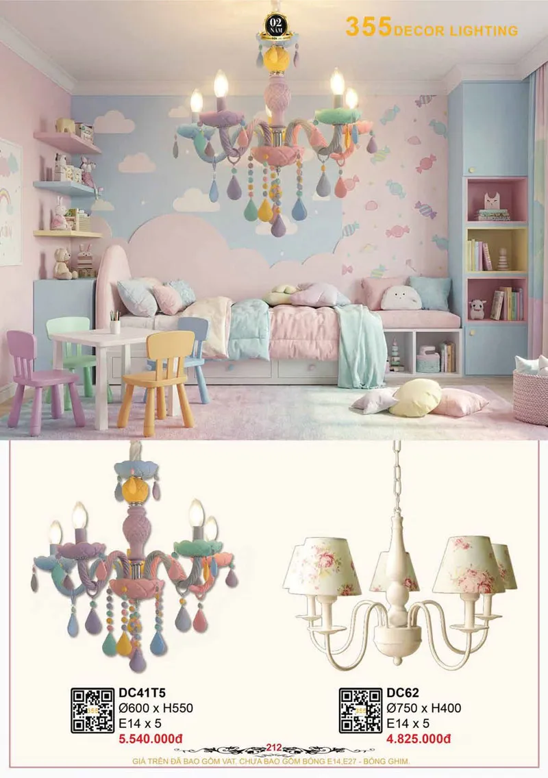 Catalogue Đèn Trang Trí 355 Decor 2026 - Trang 213)