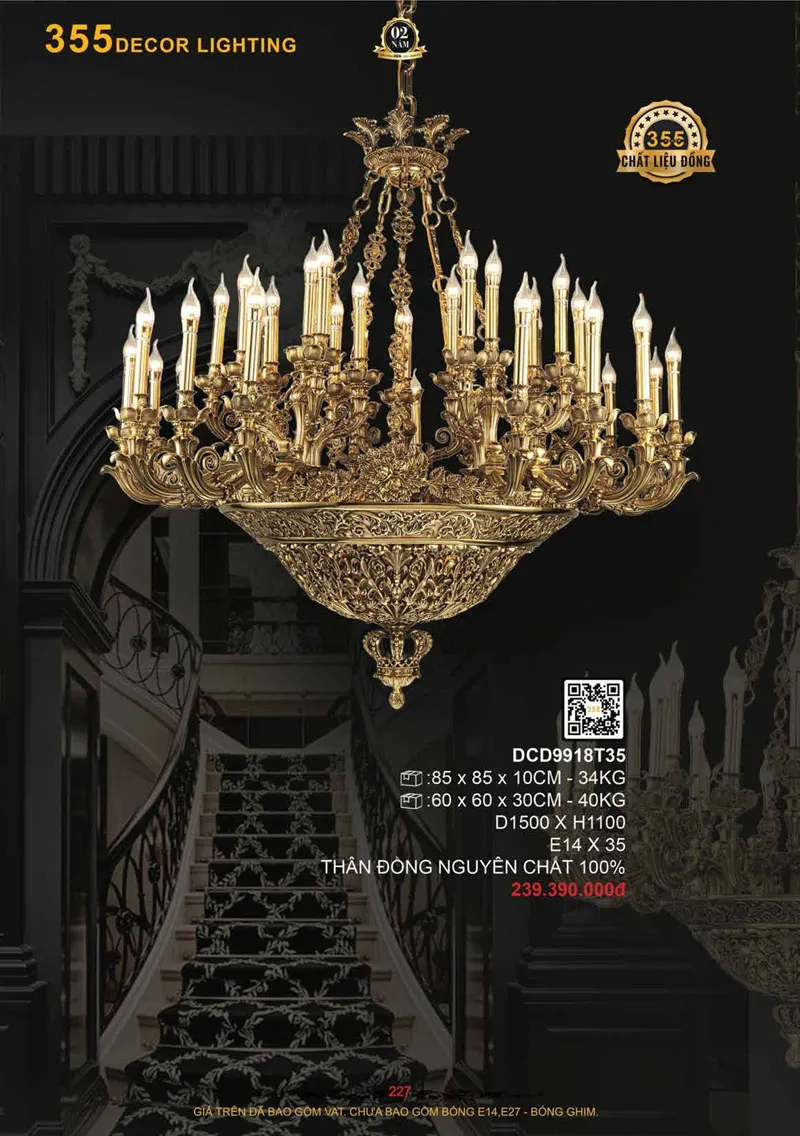 Catalogue Đèn Trang Trí 355 Decor 2026 - Trang 228)