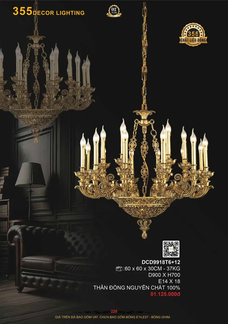 Catalogue Đèn Trang Trí 355 Decor 2026 - Trang 230)