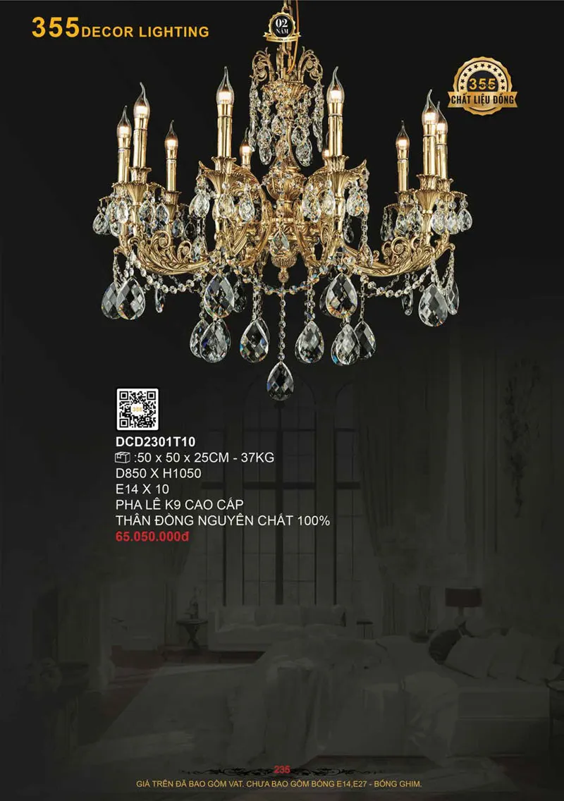 Catalogue Đèn Trang Trí 355 Decor 2026 - Trang 236)