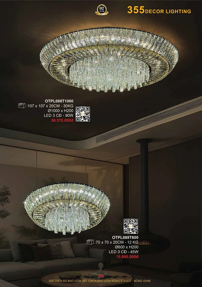 Catalogue Đèn Trang Trí 355 Decor 2026 - Trang 265)