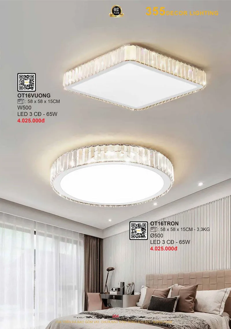 Catalogue Đèn Trang Trí 355 Decor 2026 - Trang 285)