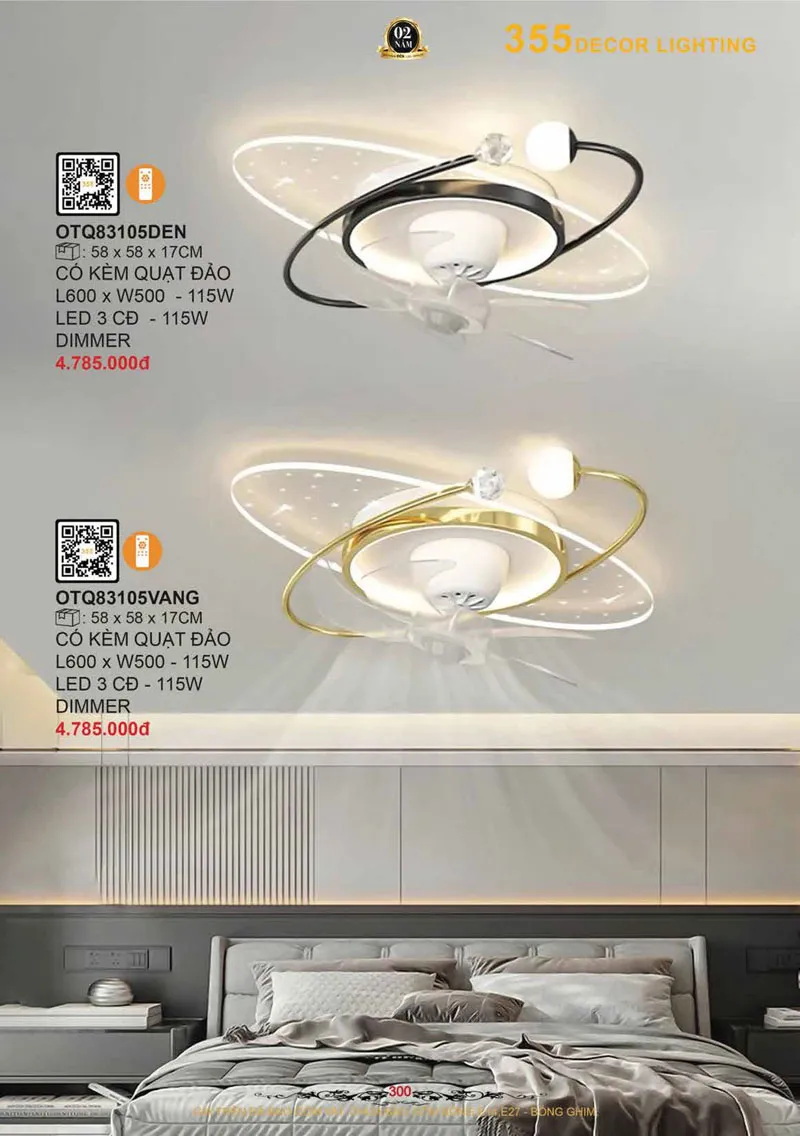 Catalogue Đèn Trang Trí 355 Decor 2026 - Trang 301)