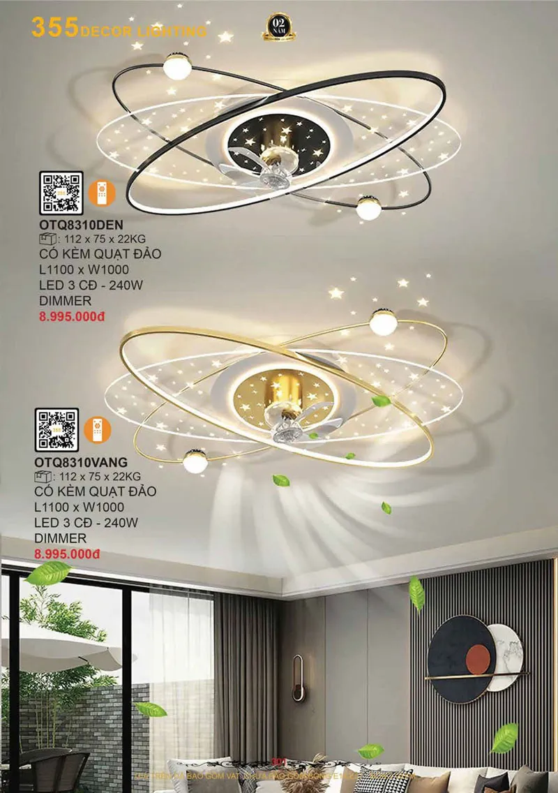 Catalogue Đèn Trang Trí 355 Decor 2026 - Trang 302)