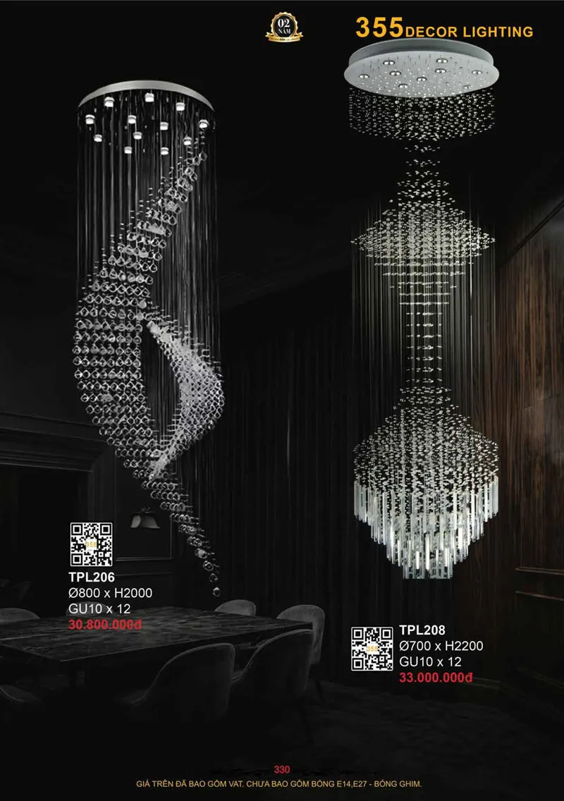Catalogue Đèn Trang Trí 355 Decor 2026 - Trang 331)