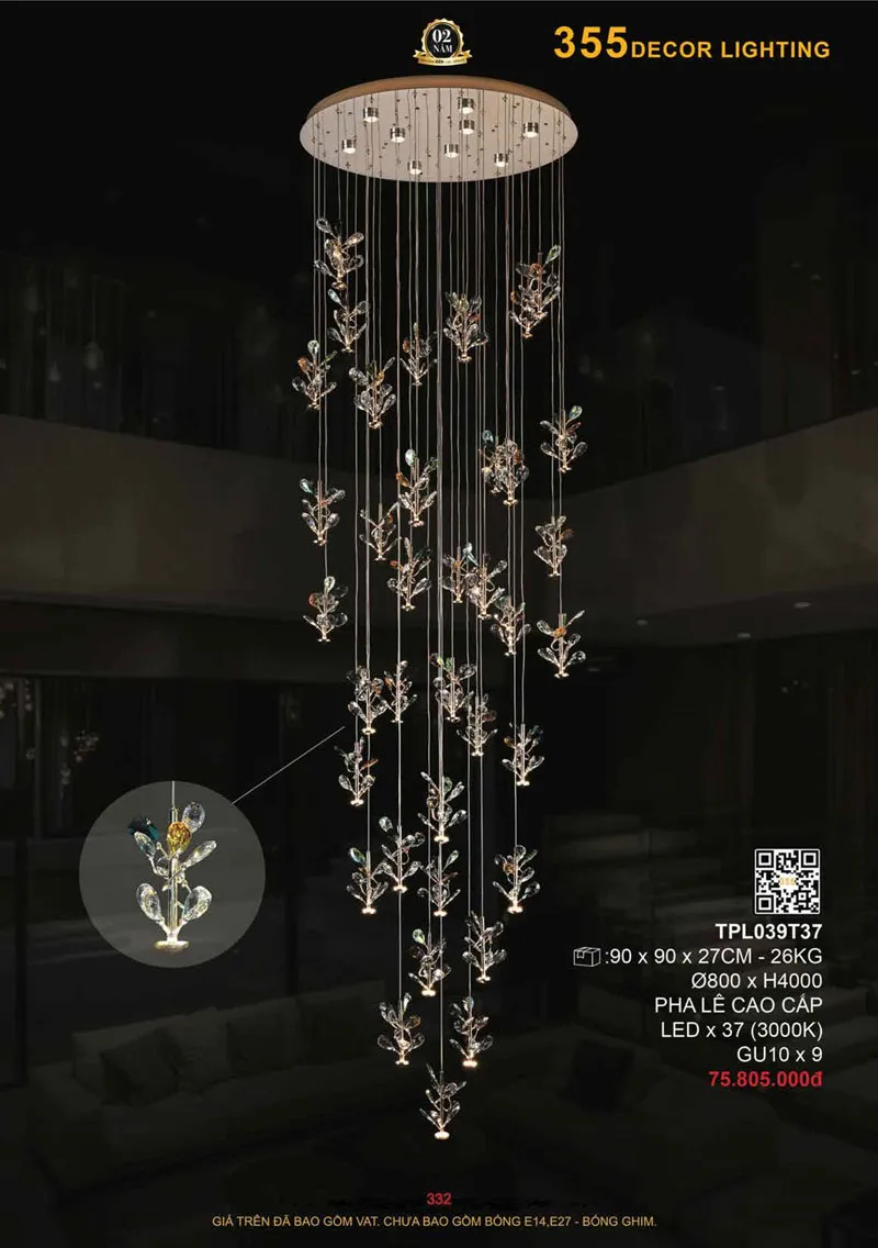 Catalogue Đèn Trang Trí 355 Decor 2026 - Trang 333)