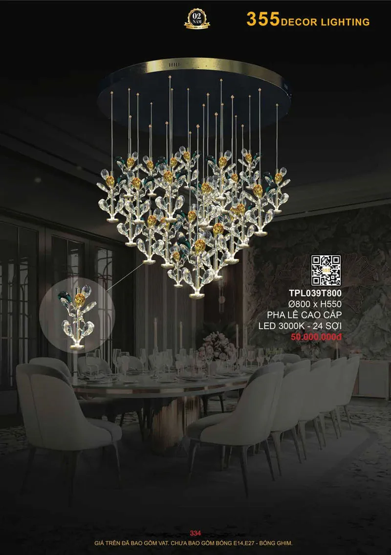 Catalogue Đèn Trang Trí 355 Decor 2026 - Trang 335)