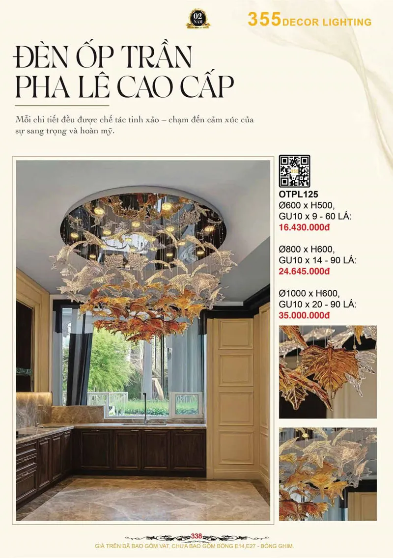 Catalogue Đèn Trang Trí 355 Decor 2026 - Trang 339)