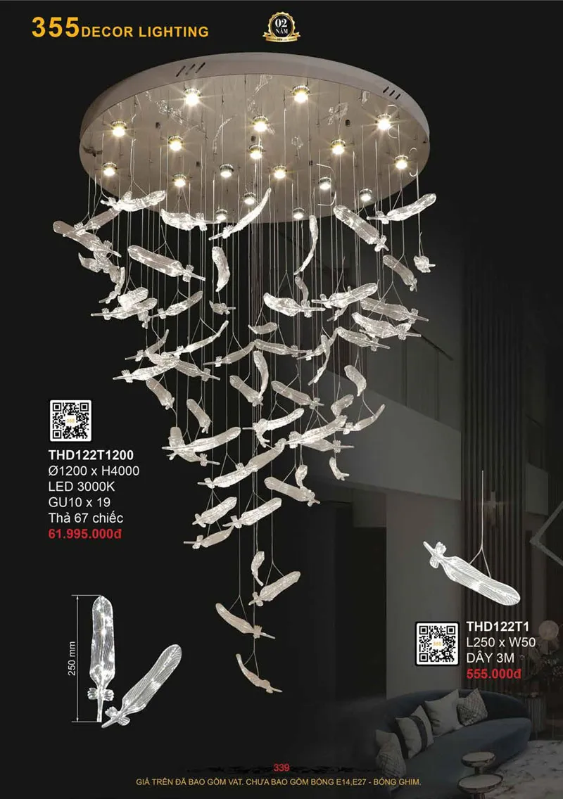 Catalogue Đèn Trang Trí 355 Decor 2026 - Trang 340)