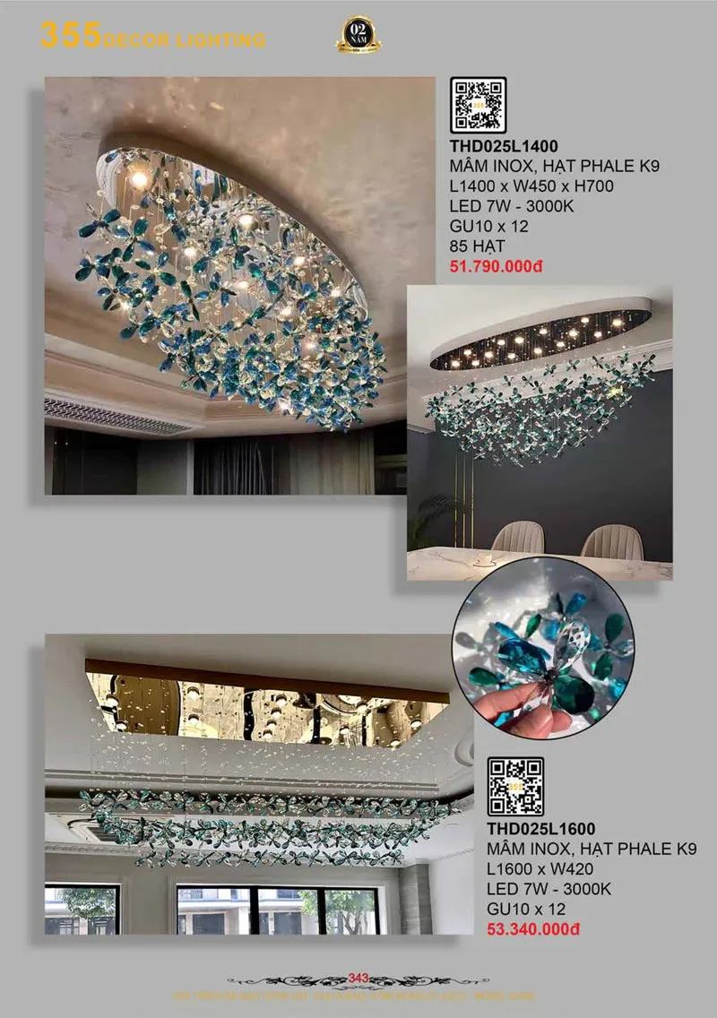 Catalogue Đèn Trang Trí 355 Decor 2026 - Trang 344)