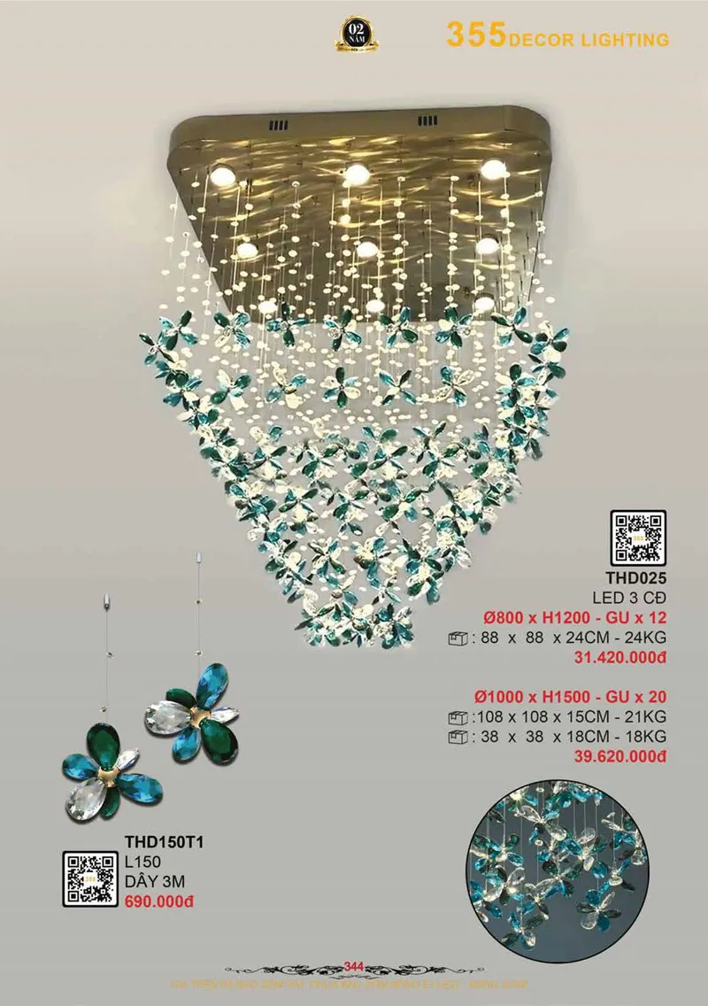Catalogue Đèn Trang Trí 355 Decor 2026 - Trang 345)